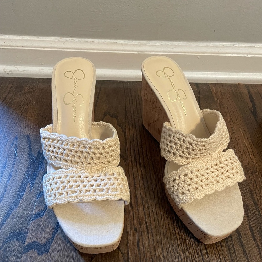 Jessica Simpson Satela Wedge Sandal- sz8.5